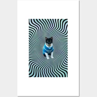 Trippy Kitty Posters and Art